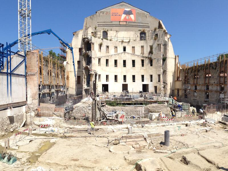 Ricostruzione del teatro di Rimini "Amintore Galli" 